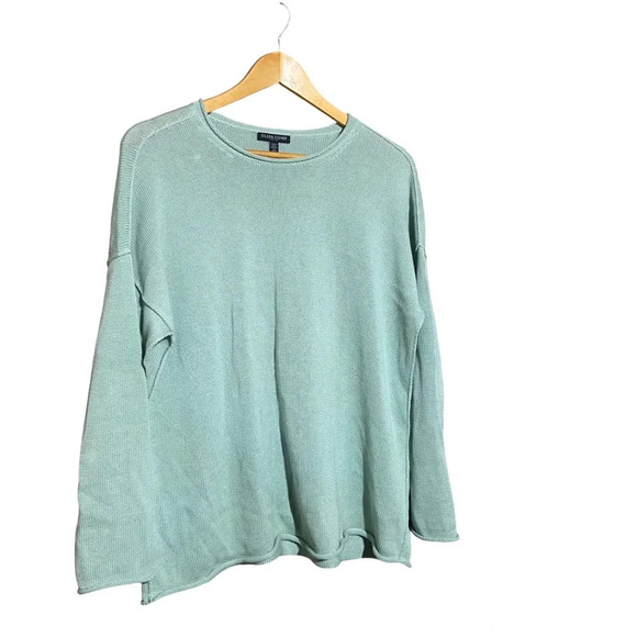 Eileen Fisher Petite Crewneck Drop Shoulder Pullover Sweater Size Small Petite - Picture 4 of 9